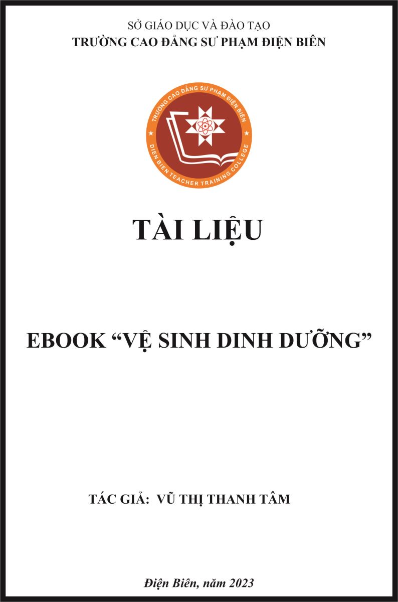 TÀI LIỆU BIÊN SOẠN 2023 -  EBOOK VỆ SINH DINH DƯỠNG